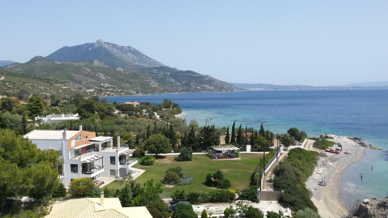 Vila Beautiful House By The Sea,Loutraki Skaloma. Exteriér fotografie